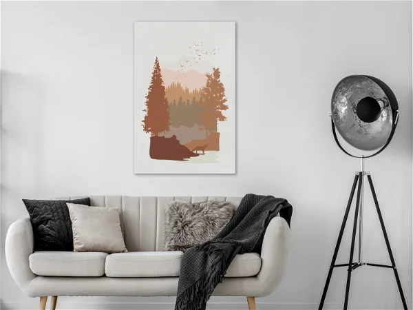 Impression d'art sur toile Automne dans les montagnes Vertical