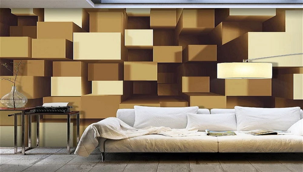 auto adhésif 3D Papier peint geometric harmony motif