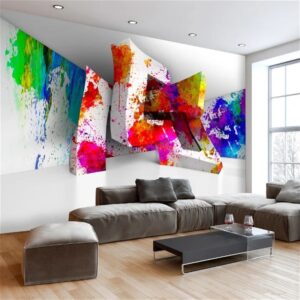 papier peint autocollant 3d formes tridimensionnelles