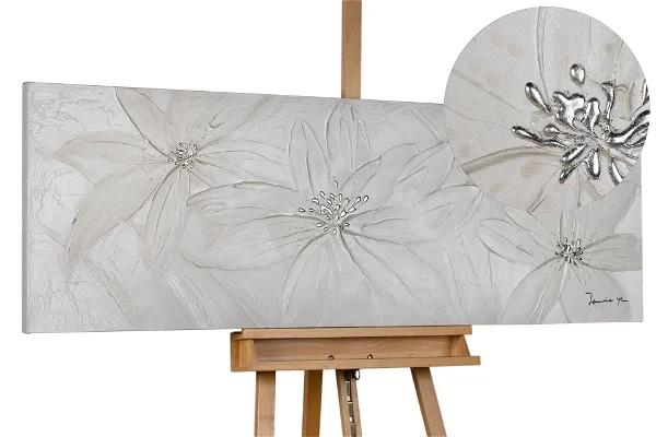 Peinture peinte à la main "Fleurs gelées"