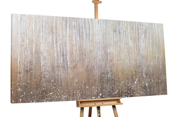 Peintures à l'huile XXL "Lueur des arbres"