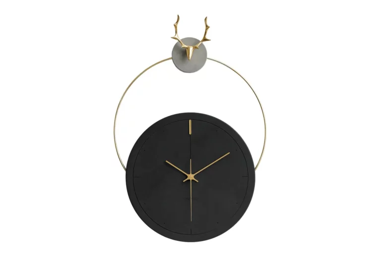 horloge murale design le bois noir