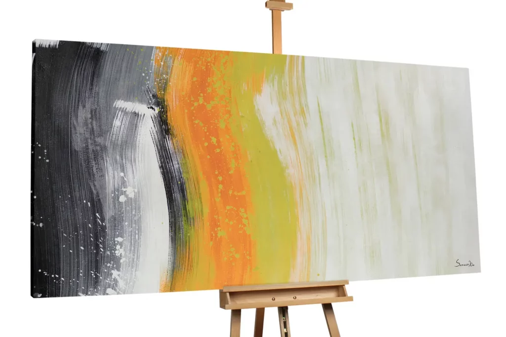 peinture a l'huile aubee ensoleillee