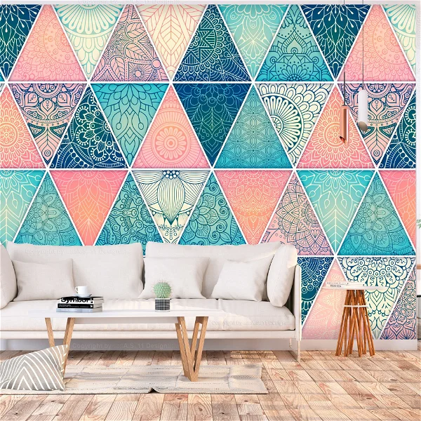 Papier peint auto-adhésif "Triangles orientaux