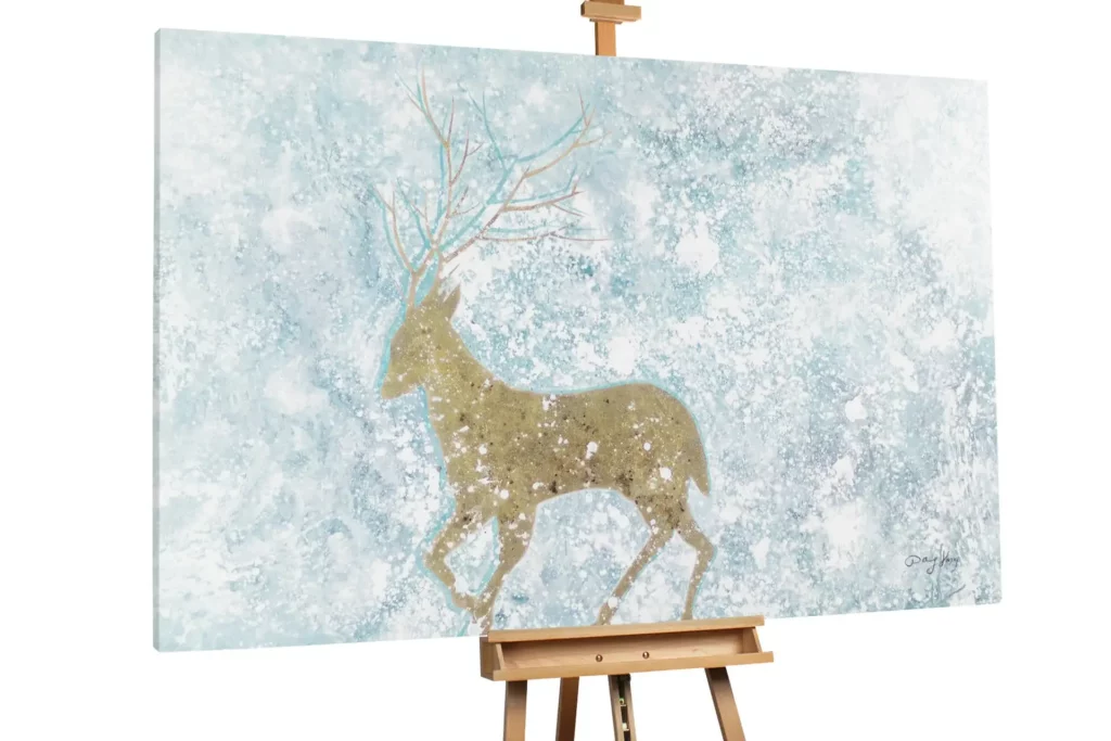 peintures à l'huile messagers de l'hiver