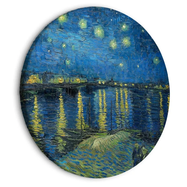 Circle Painting 'Gogh's Starry Rhone'