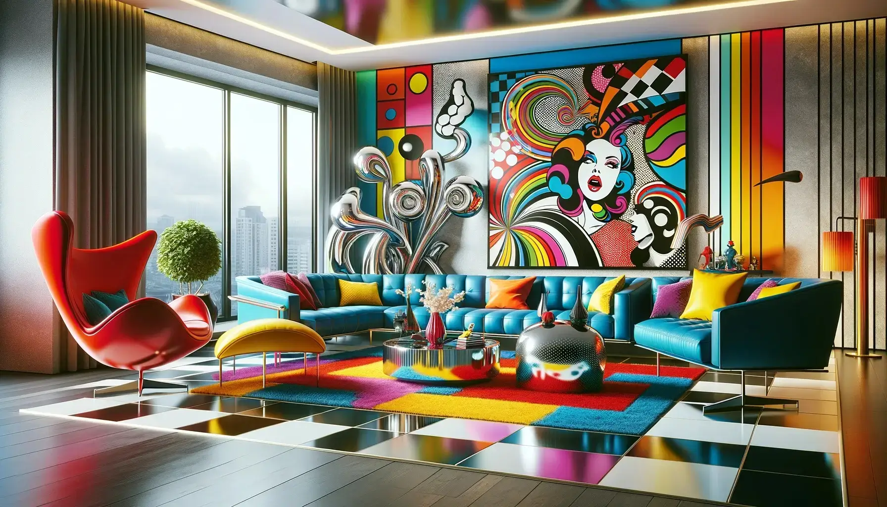 scène-de-vie-avec-art-pop-contemporain-design-style