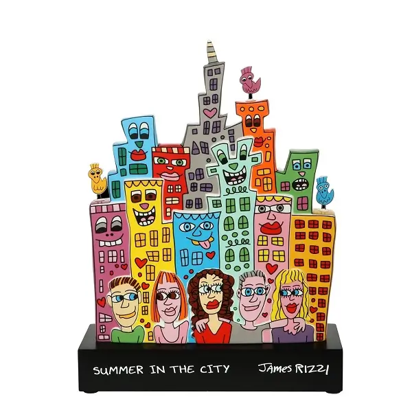 Figurine porcelaine 'Friends in the City' de James Rizzi