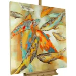 peinture acrylique du koï