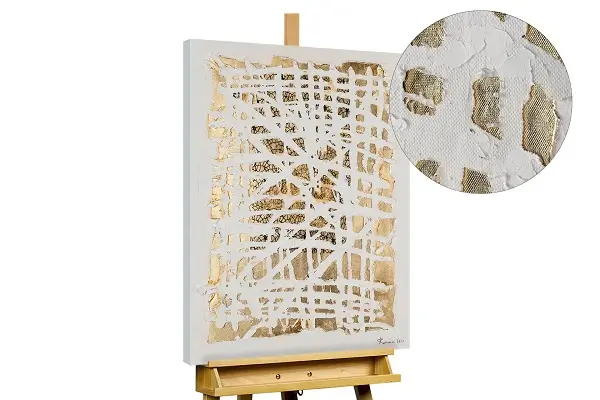 peinture acrylique - royaume d'or des cieux