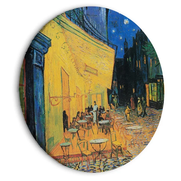 Peinture en cercle 'Gogh's Café Terrace'