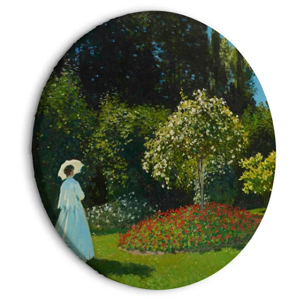 Peinture en cercle 'Monet's Garden Lady'