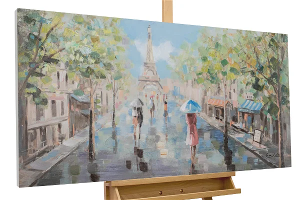Peinture à la main 'Spring in Paris'