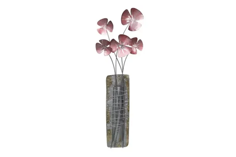 métal-mur-sculpture-flower greeting