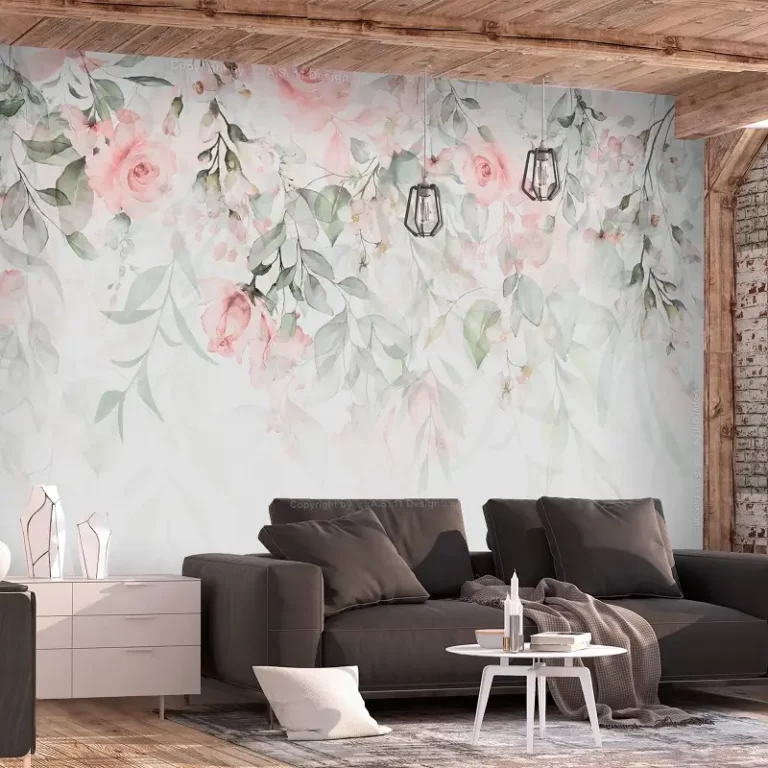 papier peint-waterfall-of-roses-first-variant