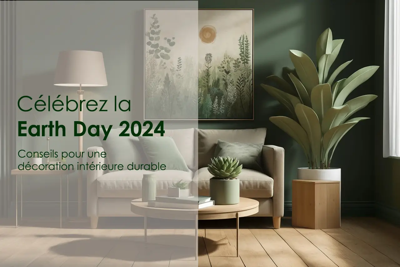 Célébrez la Earth Day 2024 avec ces conseils de décoration intérieure durable.