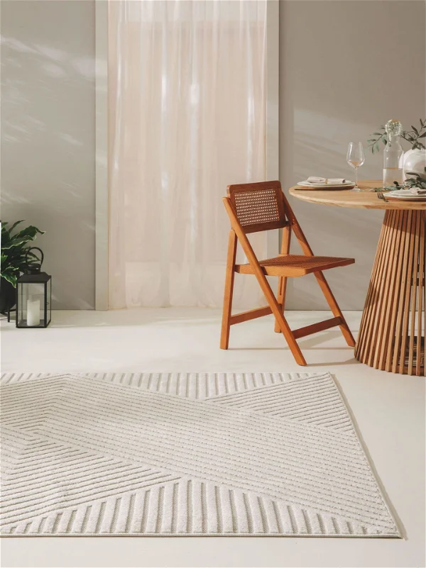 Tapis design d'intérieur et d'extérieur Mars Beige