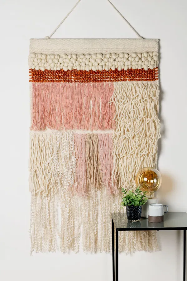 kl03443-stripes-fringes-wool-pink-white-modern-macramé-wall-hanging-tapestry-02
