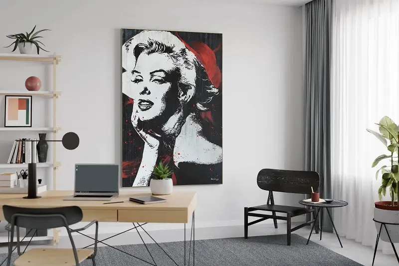 kl08144-famous-persons-black-and-white-oil-painted-oil-pictures-hand-painted-unique-modern-art-0001-07 (2)