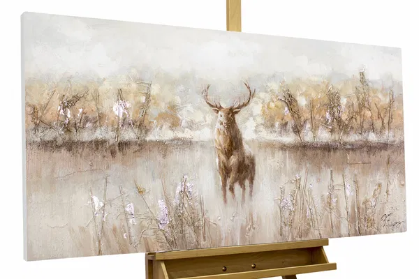 Handpainted Painting 'Eye to Eye' 120x60cm