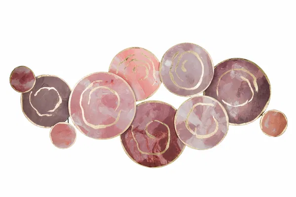 Metal wall art 'Pearly Gloss'