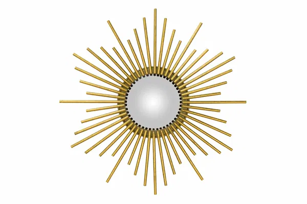 Metal wall mirror 'Circle of Stars'