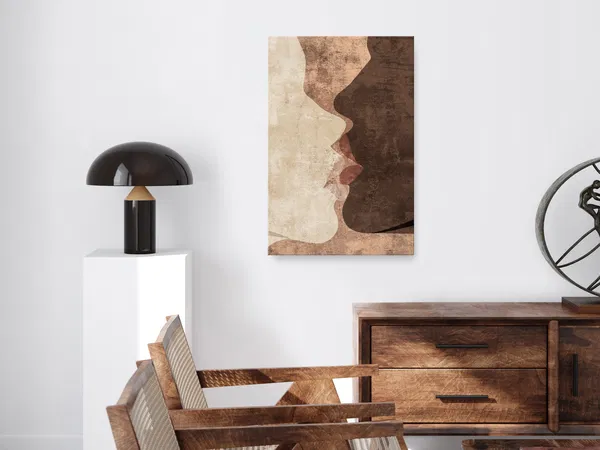 Art print on canvas 'Unearthly Kiss Vertical'