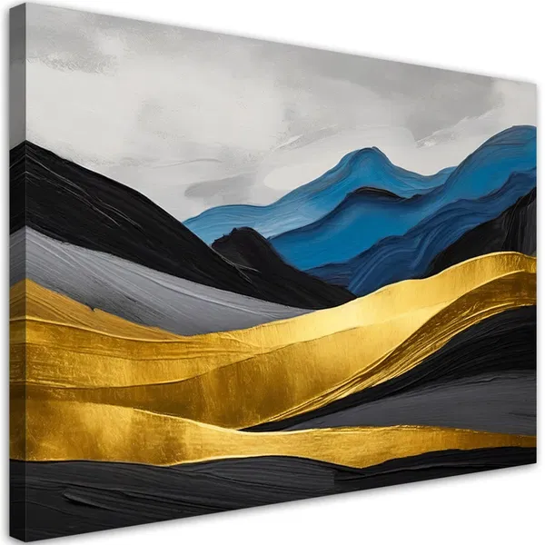 Canvas Print 'Golden Peaks 4'