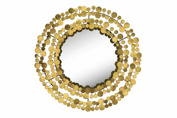 Metal wall mirror 'Hello Gorgeous'
