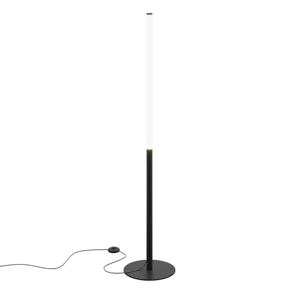 Modern two-tone black and white floor lamp – sleek minimalist design