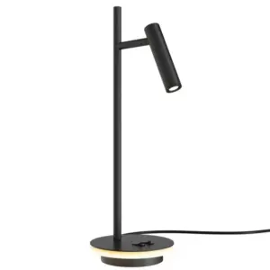 Sleek black LED table lamp with adjustable head – modern task lighting