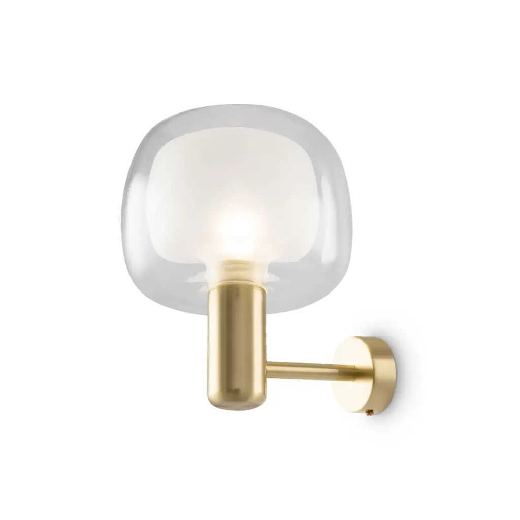 Gold wall lamp with glass design – modern home lighting